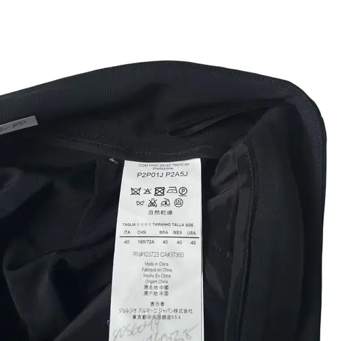 Emporio Armani Black Pleated Pants w/ Pockets Women's Size 40 or US 4 | 72-40