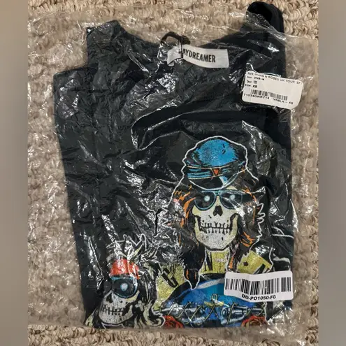 Daydreamer NWT GUNS N' ROSES UK TOUR '87 RINGER TEE vintage black - XS $101 MSRP