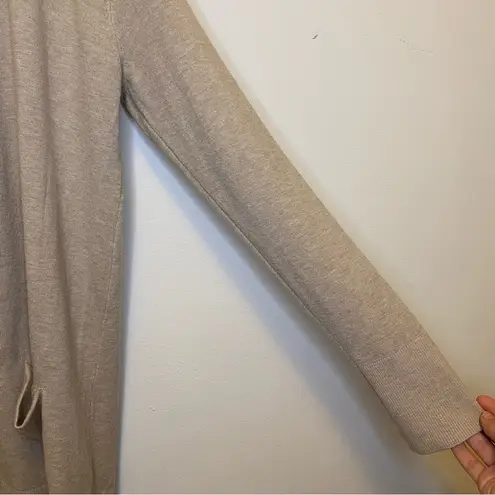 Baltic Born NEW Edison Open Front Knit Cardigan in Oatmeal Beige Sz Large