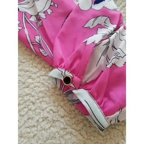 Yumi Kim Eastern Garden Pink Floral One Shoulder Mini Dress Women’s Size XS