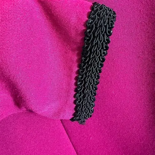 Vintage Manikin Fusia Double Breasted Crewneck Blazer Size 4 Red Size M