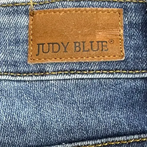 Judy Blue Relaxed Fit Mid Rise Distressed Denim Jeans JB8271DK Size 7/28