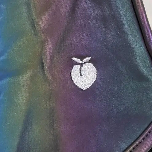 Flexliving Reflective Iridescent Holographic Running Shorts Double Layer Size M Silver Size M