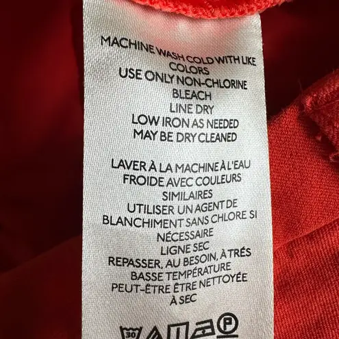 Maeve Anthropologie Orange Wide leg Pants Sz 28 Flare Slim Bootcut Bohemian