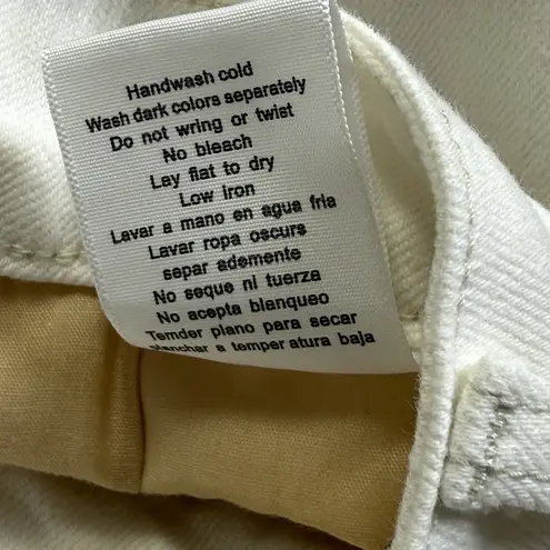 Judy Blue Don't Be Salty High Rise Wide Leg Cropped Jeans Size 14W White Stretch