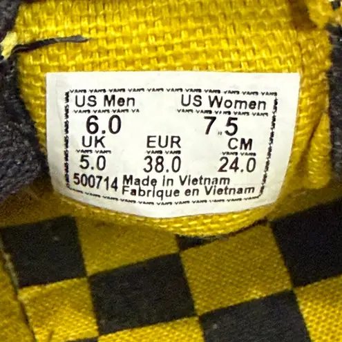 Vans x Harry Potter Shoes Womens 7.5 Black Hufflepuff Classic Slip On Streetwear