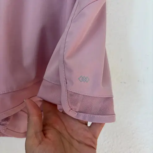 Solid Pastel Pink Athletic Shorts