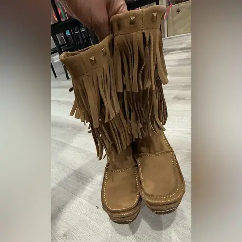 Durango City Women's Santa Fe Fringe Btown Moccasin Size 8