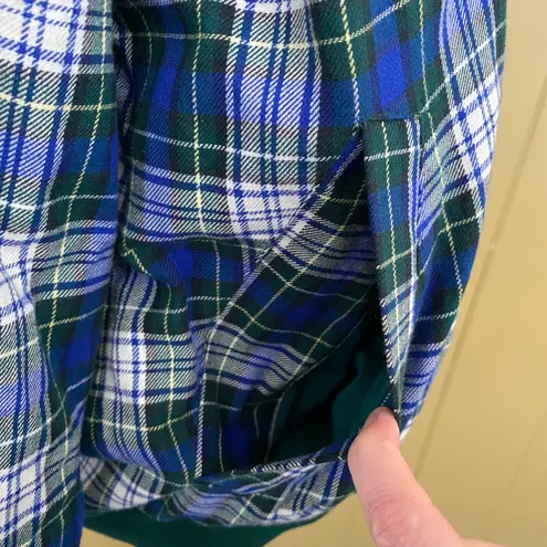 ep pro golf women M/10 100% cotton plaid shorts and full zip jacket set