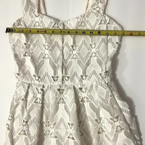 Maje Randy Dress Midi Sleeveless Lace Romantic Bridal Engagement Resort White S