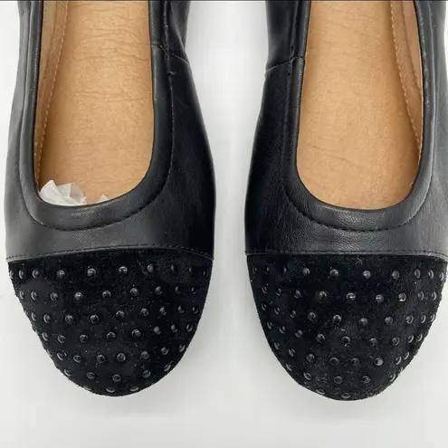 Josef Seibel Pippa Studded Leather Ballet Flat