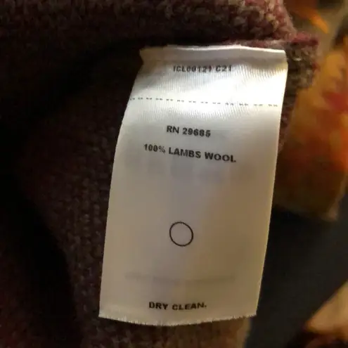 Pendleton NWT Turtleneck Sweater Southwestern Spider Walnut Brown Orange size M