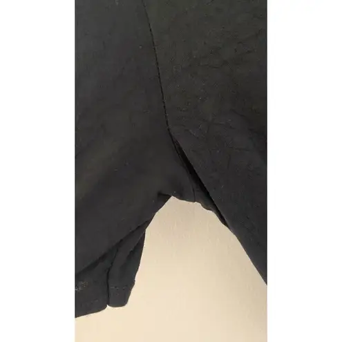 Nasty Gal  Black Turtleneck Short Sleeve Side Slit Dress Women's Sz 0