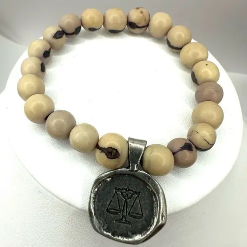 acai seed libra charm bracelet