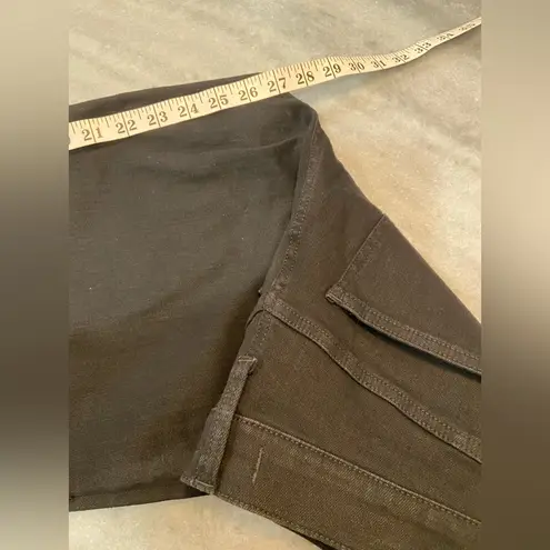 Madewell NWT  Size 31P Perfect Vintage Wide Leg Jeans Black Cotton Zip Denim