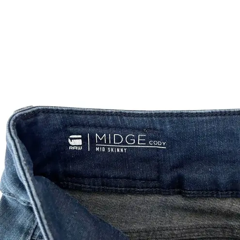 G-Star Midge Cody Mid Skinny Jeans Sz 26
