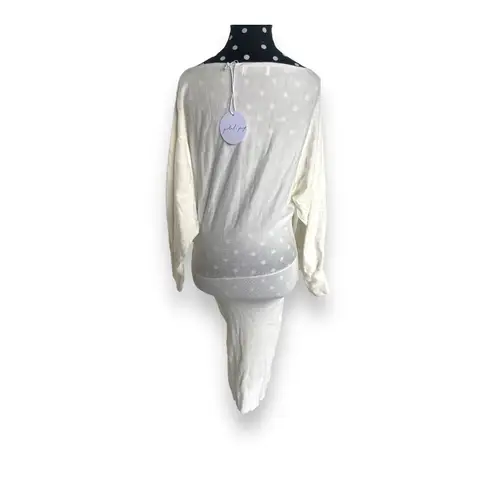 Petal and Pup Womens Dress Sz 4 Cream Olea Dress Sweater Knit Off Shoulder NEW