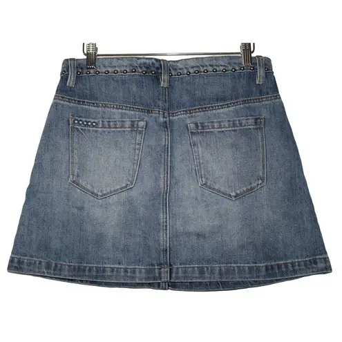 BLANK NYC Women's  Blue Denim Medium Wash Cotton Casual Mini Jean Skirt Size 27