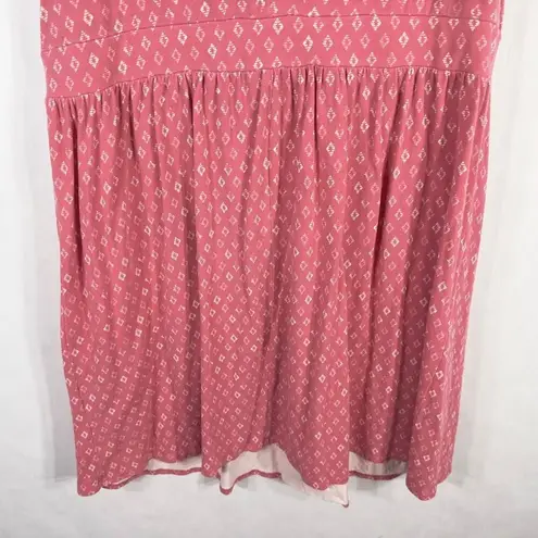 Woman Within Plus Size 1X 22W 24W Dress Pink Diamond Print Sleeveless Shift 1265 - Image 6