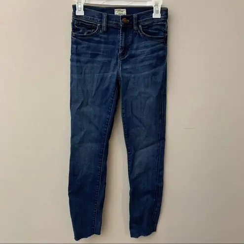 J.Crew  Lookout High Rise Skinny Raw Hem Jeans