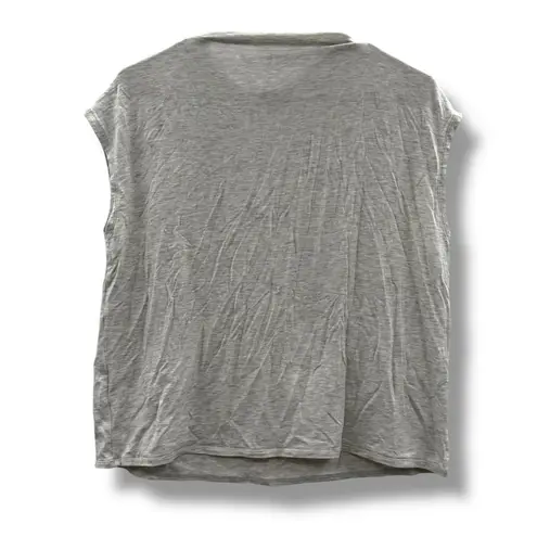 Garnet Hill Garnet Hill Drape Neck Top Women’s Size Large Gray Lightweight Casual