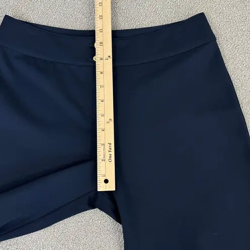 St. John Collection High Rise Straight Leg Dress Pant Trousers Navy Blue Size 6