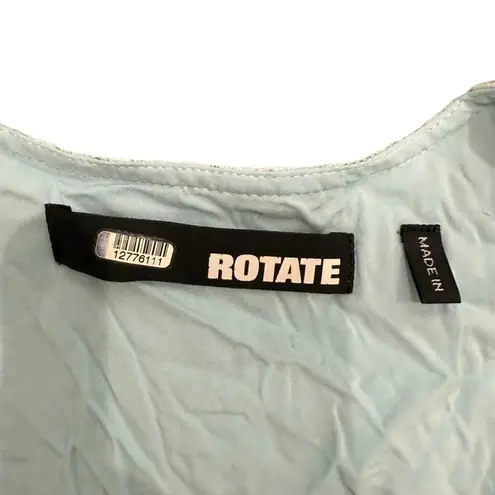 ROTATE Birger Christensen Lace Puff Sleeve Dress in Blue, Size US 2 Blue