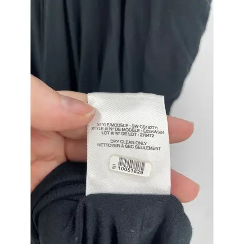 Helmut Lang Dress Womens Small Slack Jersey Racerback Tank Black Sleeveless