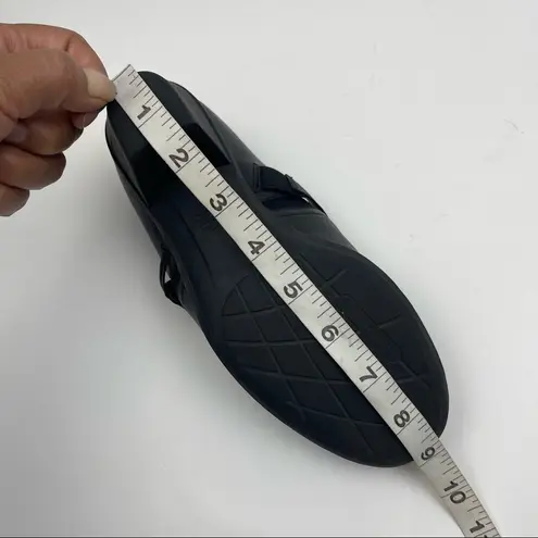 Abeo B.I.O SYSTEM Raine Black Leather Comfortable Mule Clog Heel Shoes Size 7.5