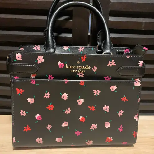 Kate Spade  Staci Ditsy Buds Satchel & Matching Wallet - Image 3