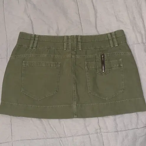 Garage Mini Skirt W/ Cargo Pockets (Deep Lichen Green)