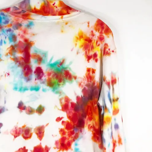 Pumpkin King Tie Dye Top Eagles Eye Sweater Jack o Lantern Pumpkin Halloween 822 Orange Size M