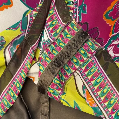 ECI  New York Modern Short Sleeve knee length floral Dress Size 2