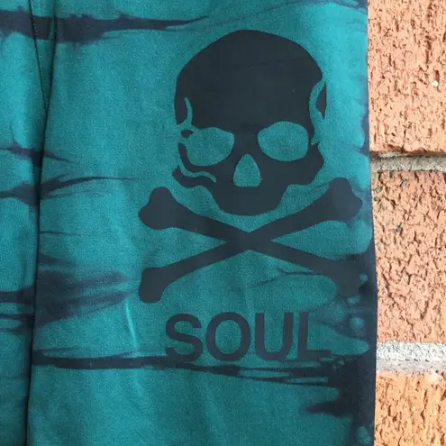 Soul Cycle Green Black Skull Seamless Leggings XXS