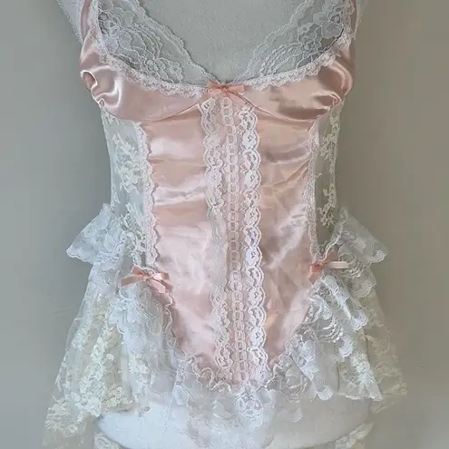 Vintage Coquette Lingerie White Size L