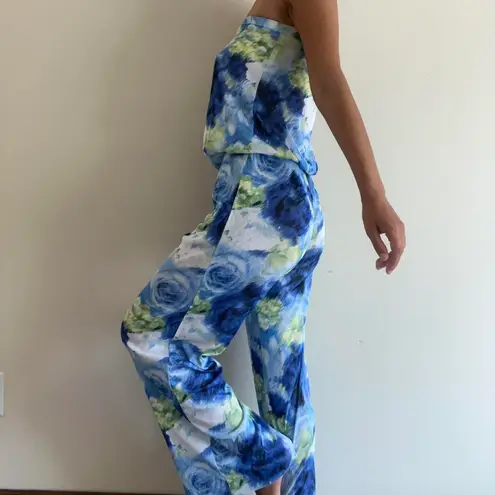 For Cynthia Blue Strapless Romper Size A