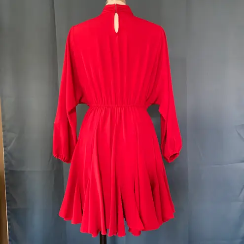 RHODE Caroline Godet Crepe Mini Dress