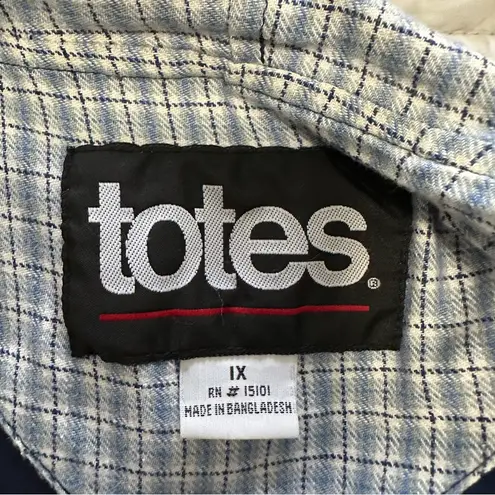 Totes Vintage Dark Blue Hooded Windbreaker Women's Size 1X