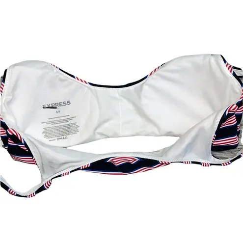 EXPRESS  Bikini Stripe Swimsuit High Waist S Small Medium New - Image 3