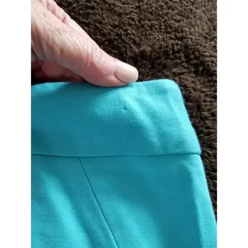 Grace Elements Knit Pencil Skirt Turquoise Blue Women’s SZ 31" Waist