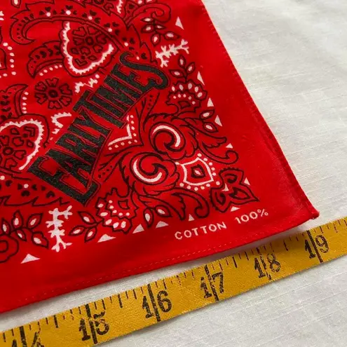 Red paisley bandana print bandana 0416