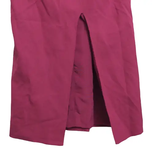 Yumi Kim That Jazz Midi Dress Burgundy One Shoulder Front Slit XS New