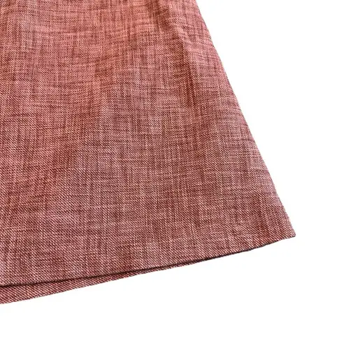 Wilfred  Aritzia Tweed Mini Skirt Coral Cotton Fully Lined Size Small Women's