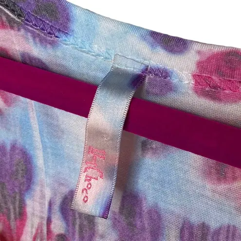 Vibrant Hot Choco ❥ Crystal Heart Butterfly Tunic Top Tee Shirt ❥ Tie Dye ❥ Med