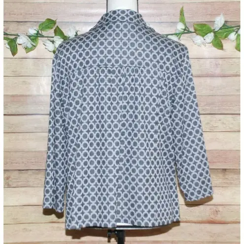 Elementz Gray Lightweight Jacket Size XL 3/4 Sleeve Single Button Career Office