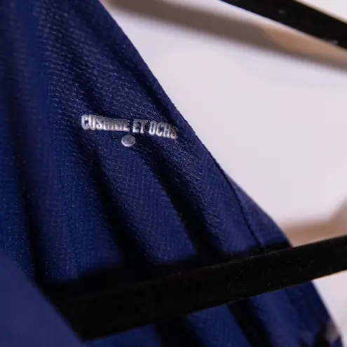 Cushnie Et Ochs One Shoulder Cut Out Ribbed Knit Stretch Mini Dress Blue XS