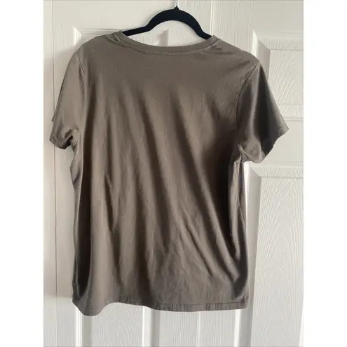 Ariat  Women's Large Relaxed Fit Weekend Warrior Brown Graphic Tee‎ Rodeo Western