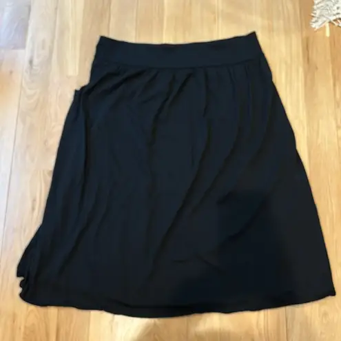 J.Jill  Skirt Knee Length A-Line Stretch Black Size XL