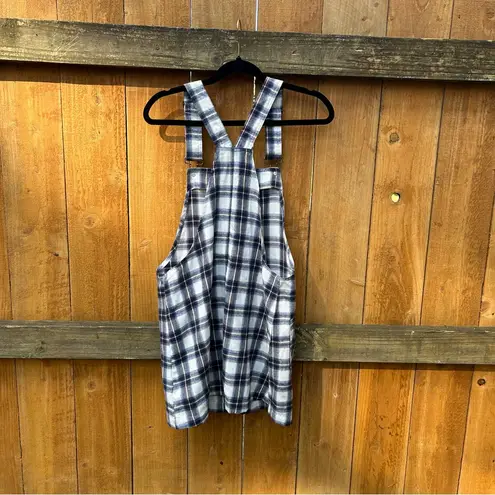 Cindy Plaid Shift Dress size small fall autumn blue overalls size‎ small