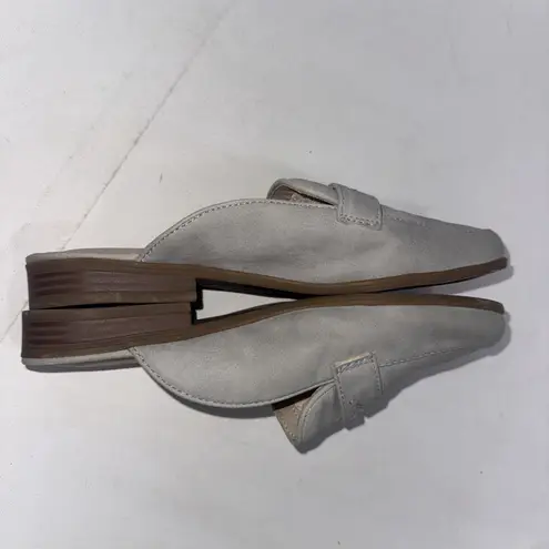 LifeStride Classic Designer Vegan Gray Old Money Minimalist Mule Shoes Size 8.5M